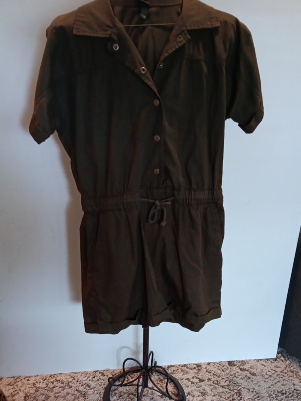 wild fable Olive Green Short Sleeve Romper